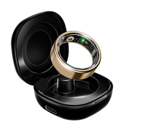 boAt Smart Ring Active | Smart Ring with Stainless Steel Design, 90% Lighter, Health Monitoring, Magnetic Charging Case