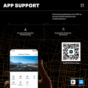 boAt HIVE Dashcam E1 | 1296P Full HD Dashcam with Wi-Fi, G-Sensor & Parking Mode