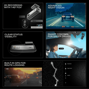 boAt HIVE Dashcam M1 | 2K QHD Dashcam with GPS, Voice Command & Wi-Fi