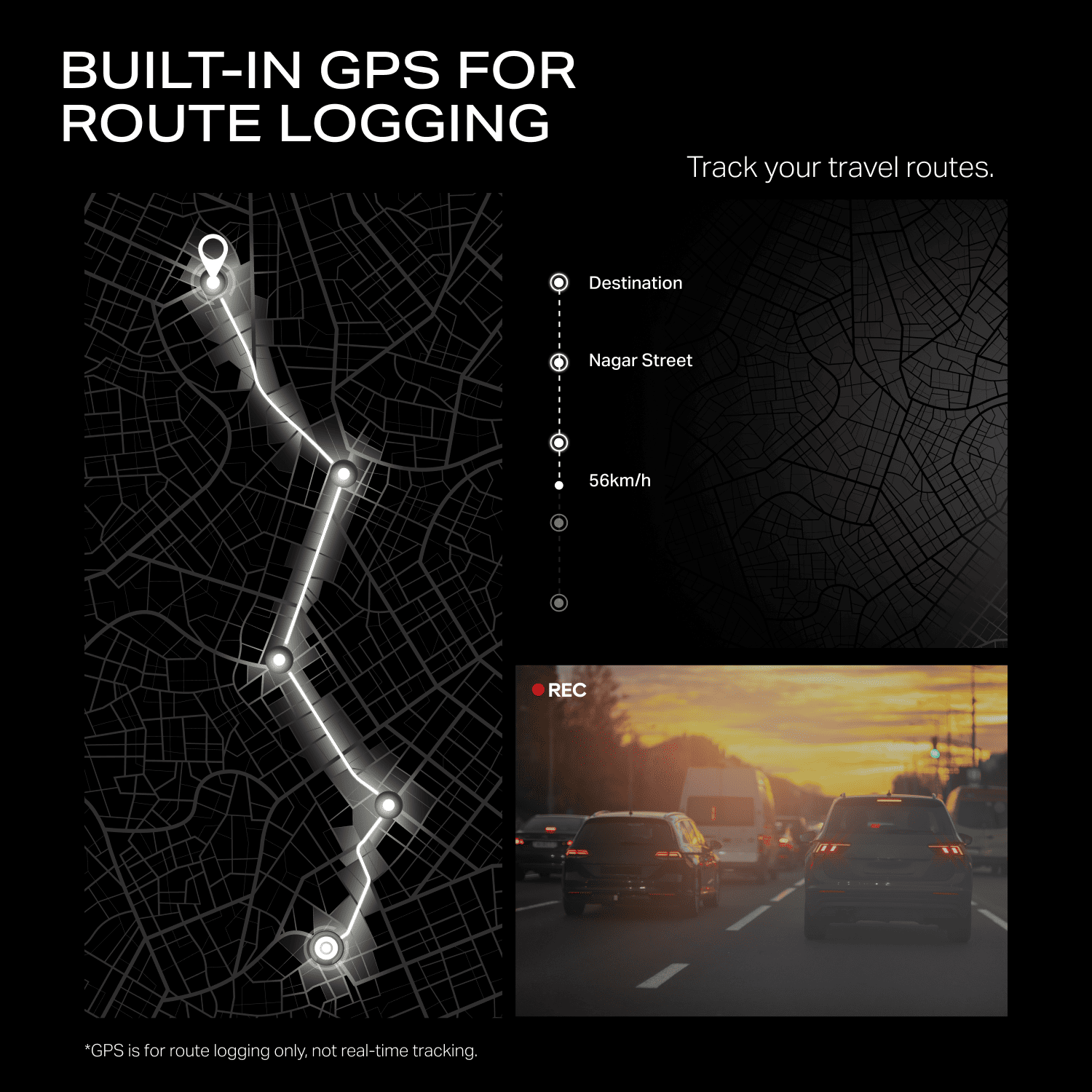 boAt HIVE Dashcam M1 | 2K QHD Dashcam with GPS, Voice Command & Wi-Fi