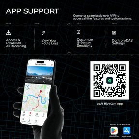 boAt HIVE Dashcam M1 | 2K QHD Dashcam with GPS, Voice Command & Wi-Fi