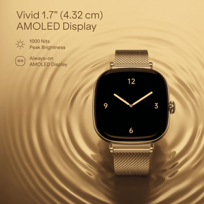 boAt Chrome Ivory | Smartwatch with 1.70" AMOLED Display, 1000 nits brightness & Female Wellness Tracking (Co-Designed with GIVA)