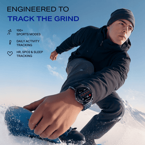 boAt Lunar Atlas | Smartwatch with 1.39" Bright HD Display, App-Powered GPS Tracking & Rugged Metallic Finish