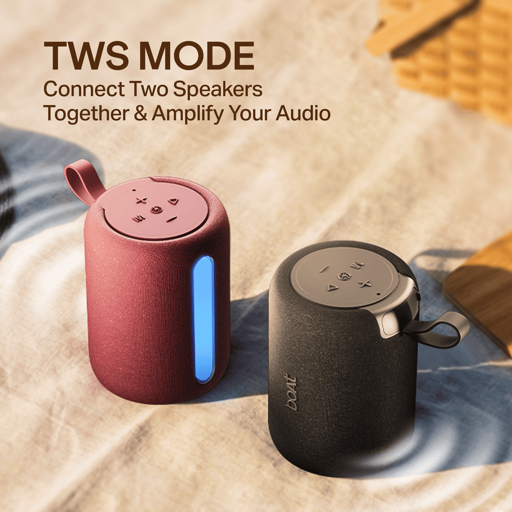 boAt Stone 120 Beige Bluetooth Speaker - Image 6