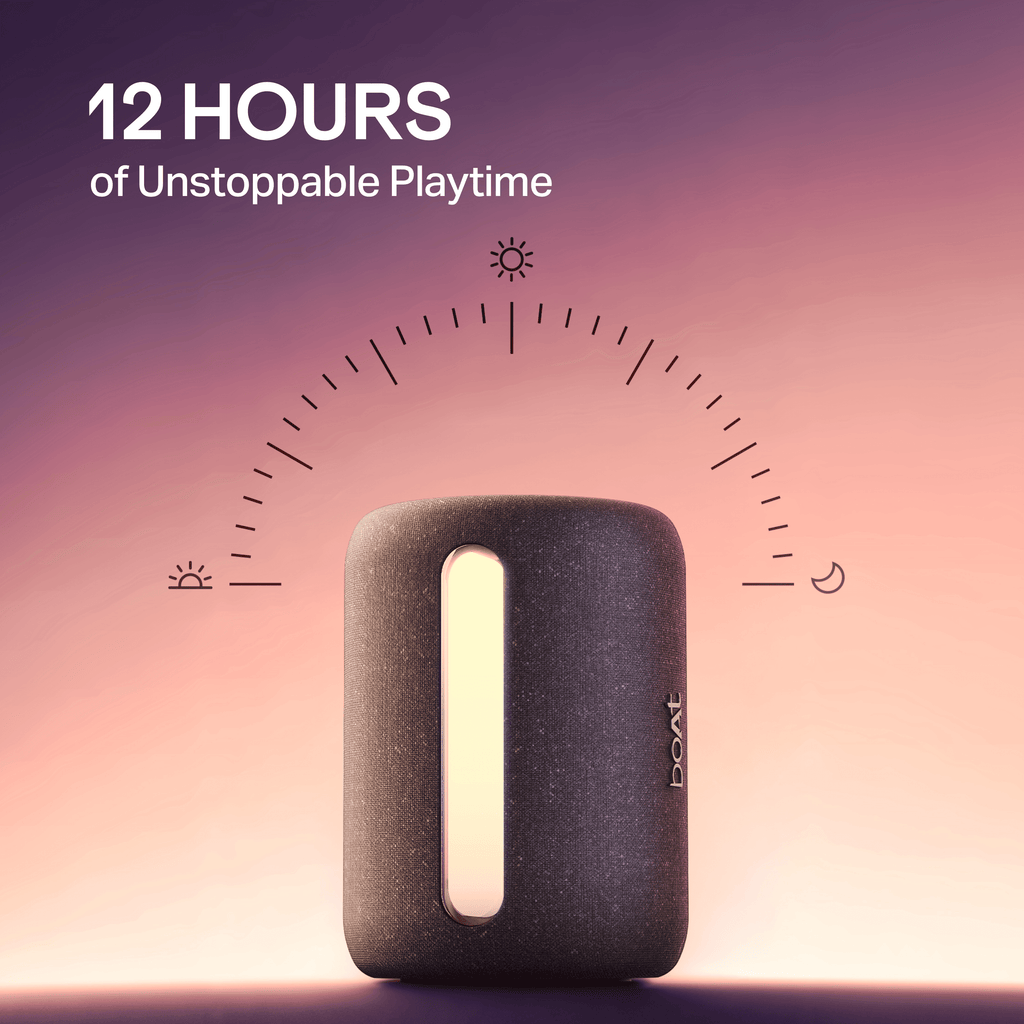 boAt Stone 120 Beige Bluetooth Speaker - Image 4