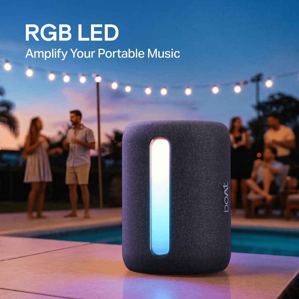 boAt Stone 120 Beige Bluetooth Speaker - Image 5