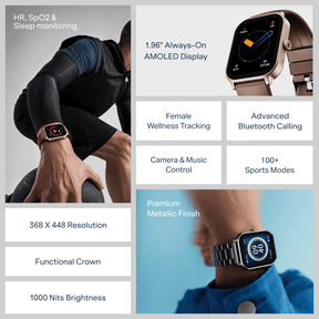 boAt Ultima Ember 2 | AMOLED Smartwatch with Bluetooth Calling, 100+ Sports Modes & SOS
