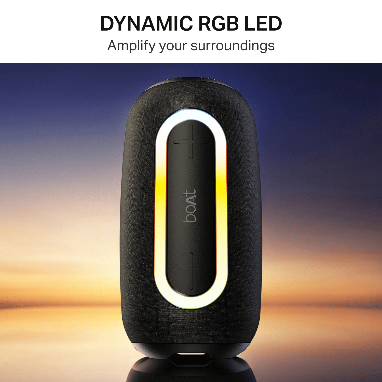 boAt Stone Nyx | 16W Bluetooth Speaker with TWS, RGB LED Lights & Up to 8H Playtime