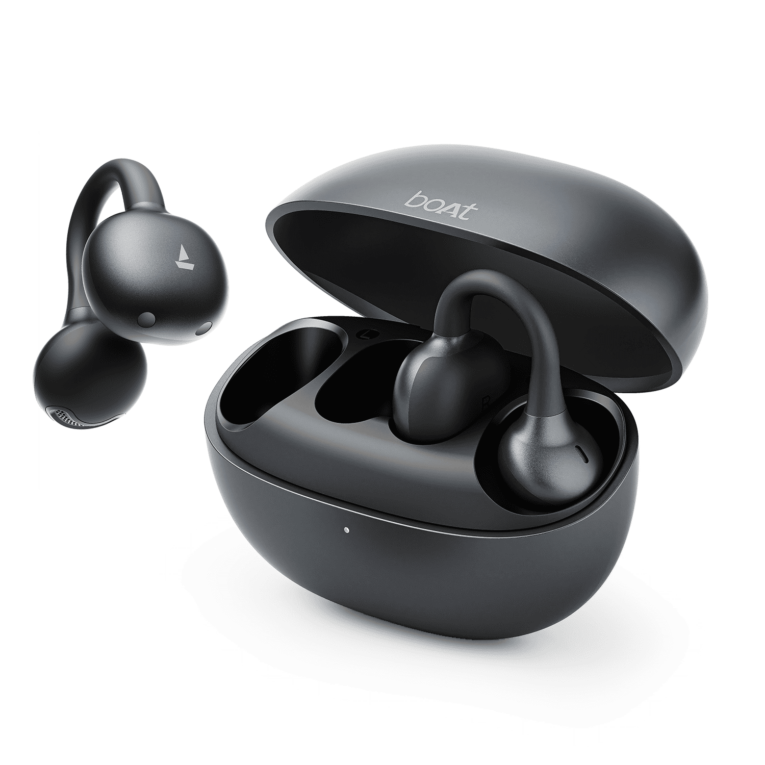 boAt Airdopes ProClip | Open-Ear Earbuds with 52 Hours Playback & Air Conduction Tech