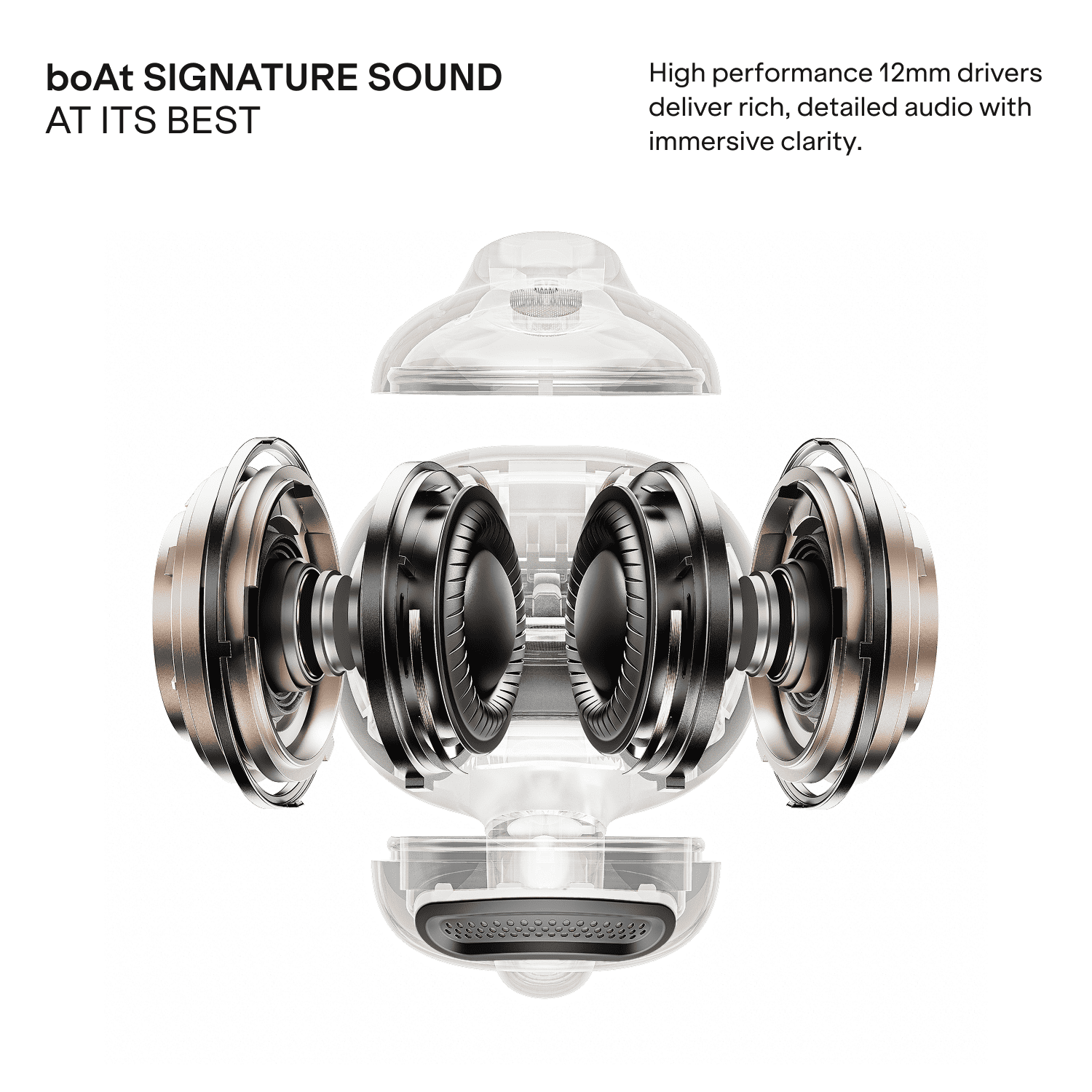 boAt Airdopes ProClip | Open-Ear Earbuds with 52 Hours Playback & Air Conduction Tech