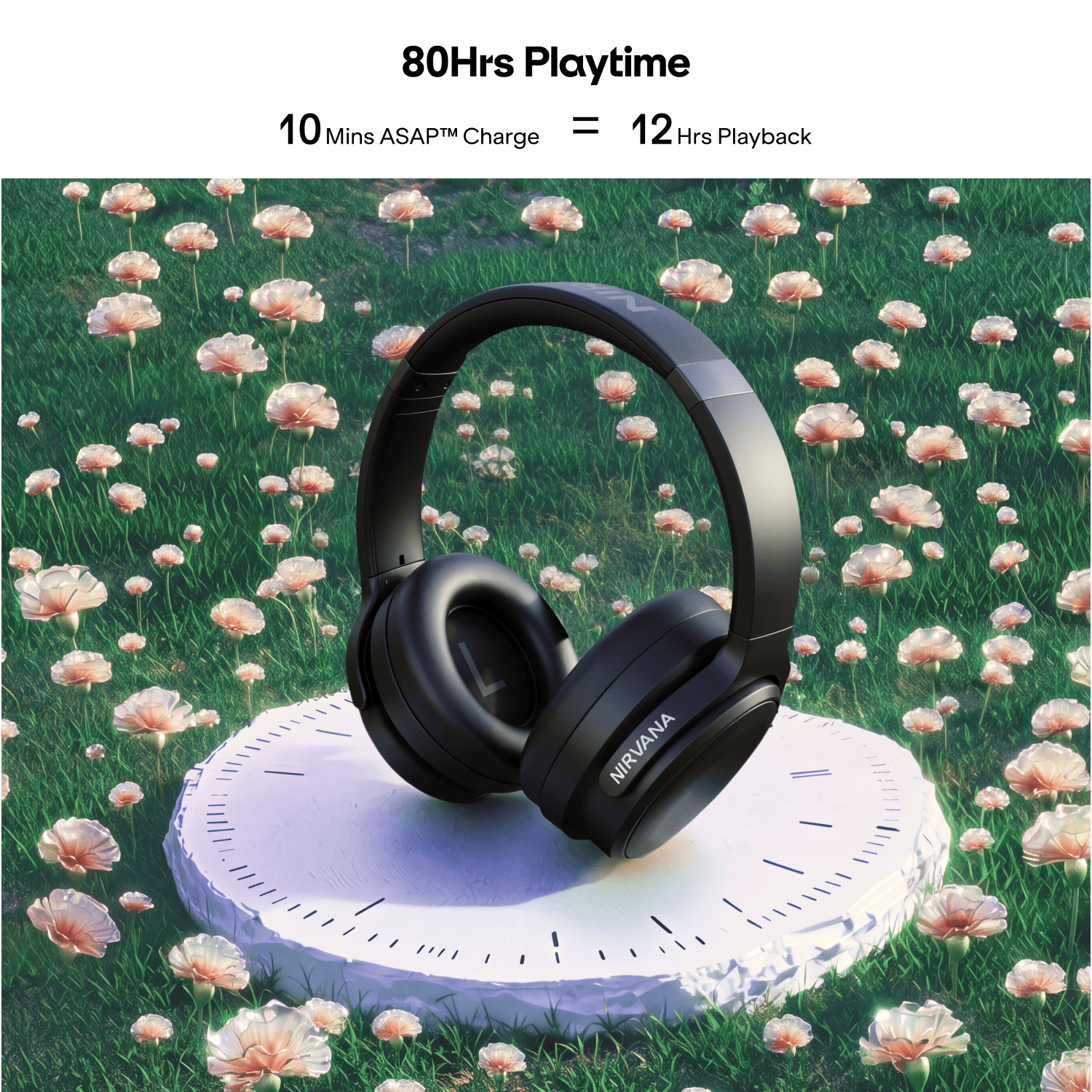 Nirvana Eutopia 2 ANC | Wireless Headphones with 45dB Adaptive Hybrid ANC & 80 Hours Playback