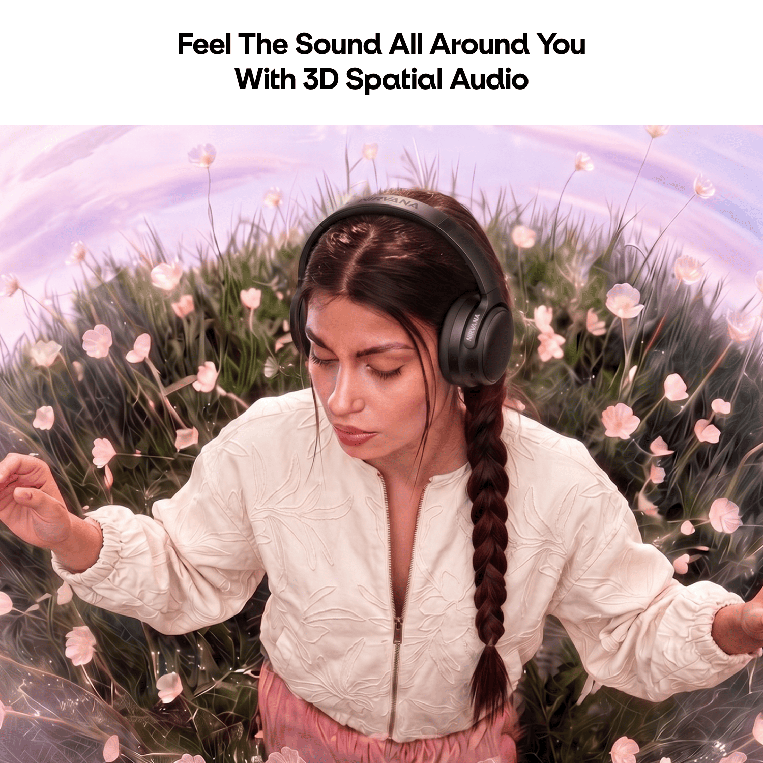Nirvana Eutopia 2 ANC | Wireless Headphones with 45dB Adaptive Hybrid ANC & 80 Hours Playback