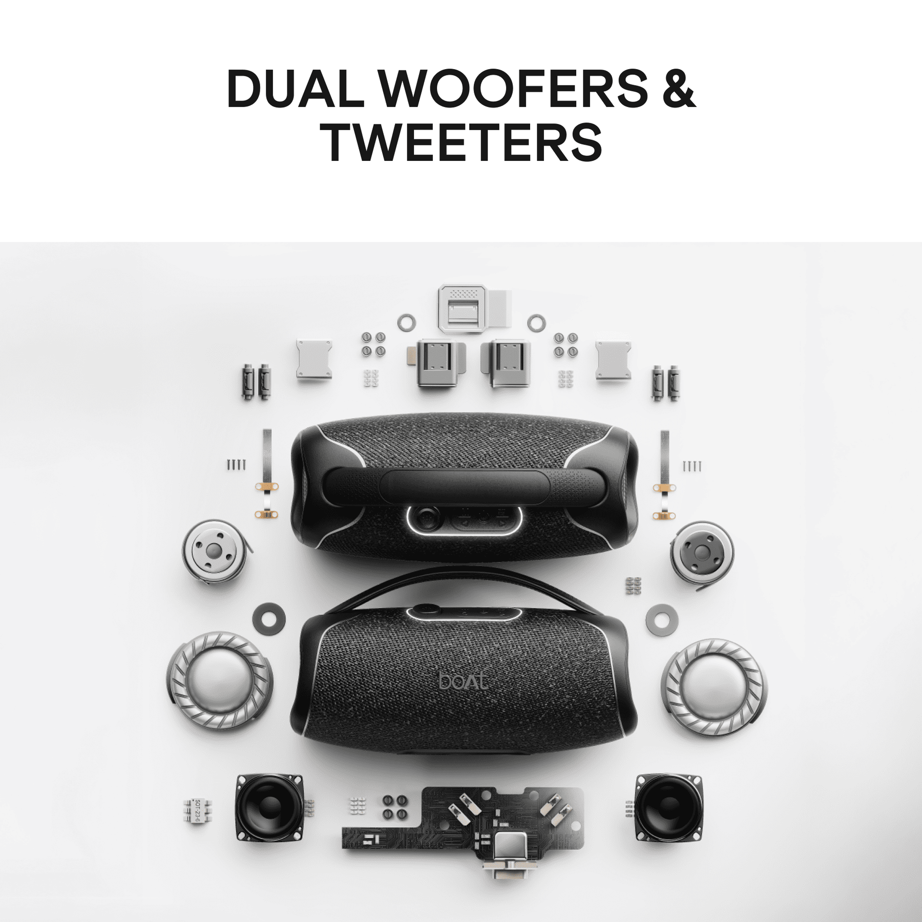 boAt Stone 1800 Plus | 120W Bluetooth Speaker with Bass Boost, RGB & TWS