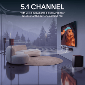 boAt Aavante Bar Prime DA750 | 750W 5.1 Channel Soundbar with Rear Satellites