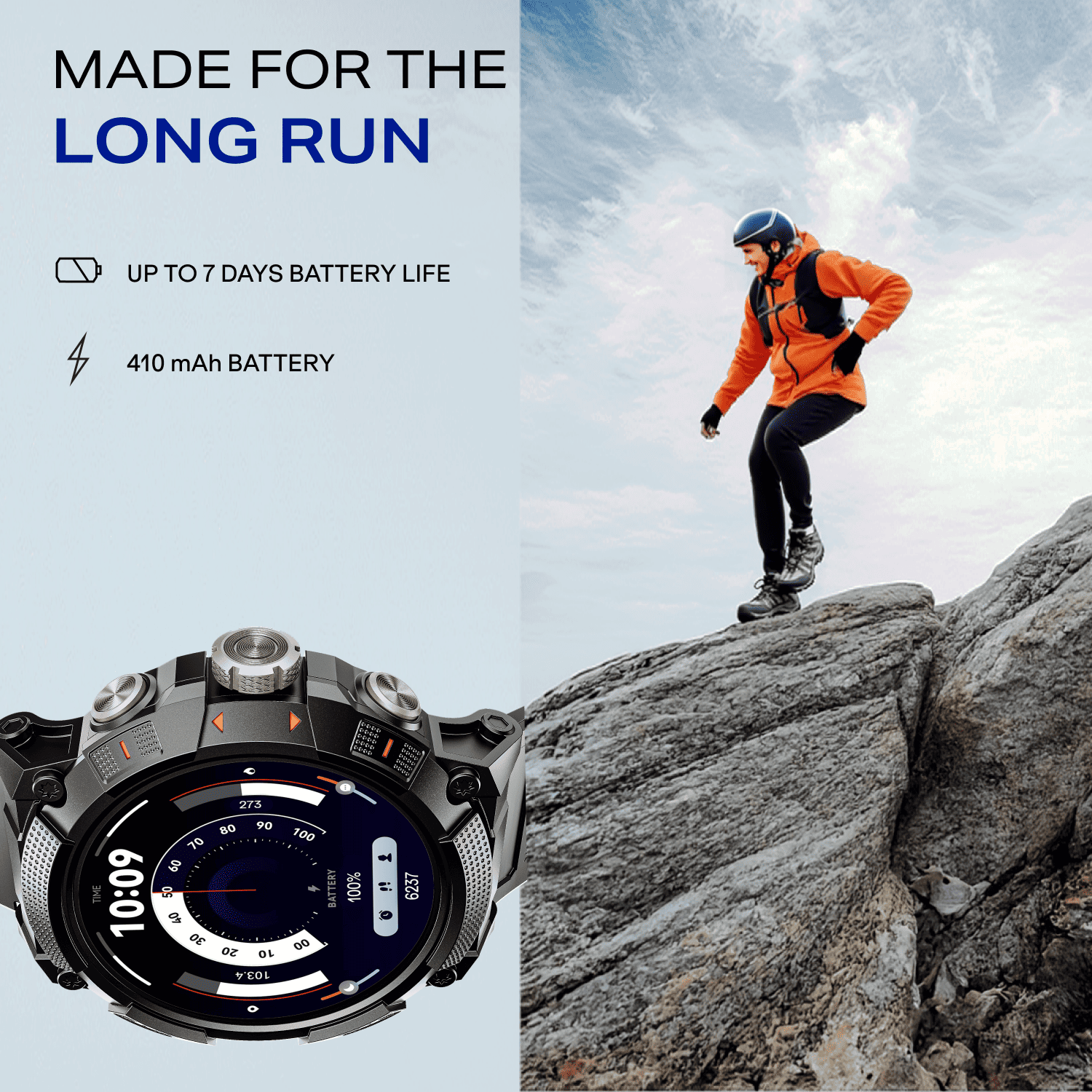 boAt Lunar Atlas | Smartwatch with 1.39" Bright HD Display, App-Powered GPS Tracking & Rugged Metallic Finish