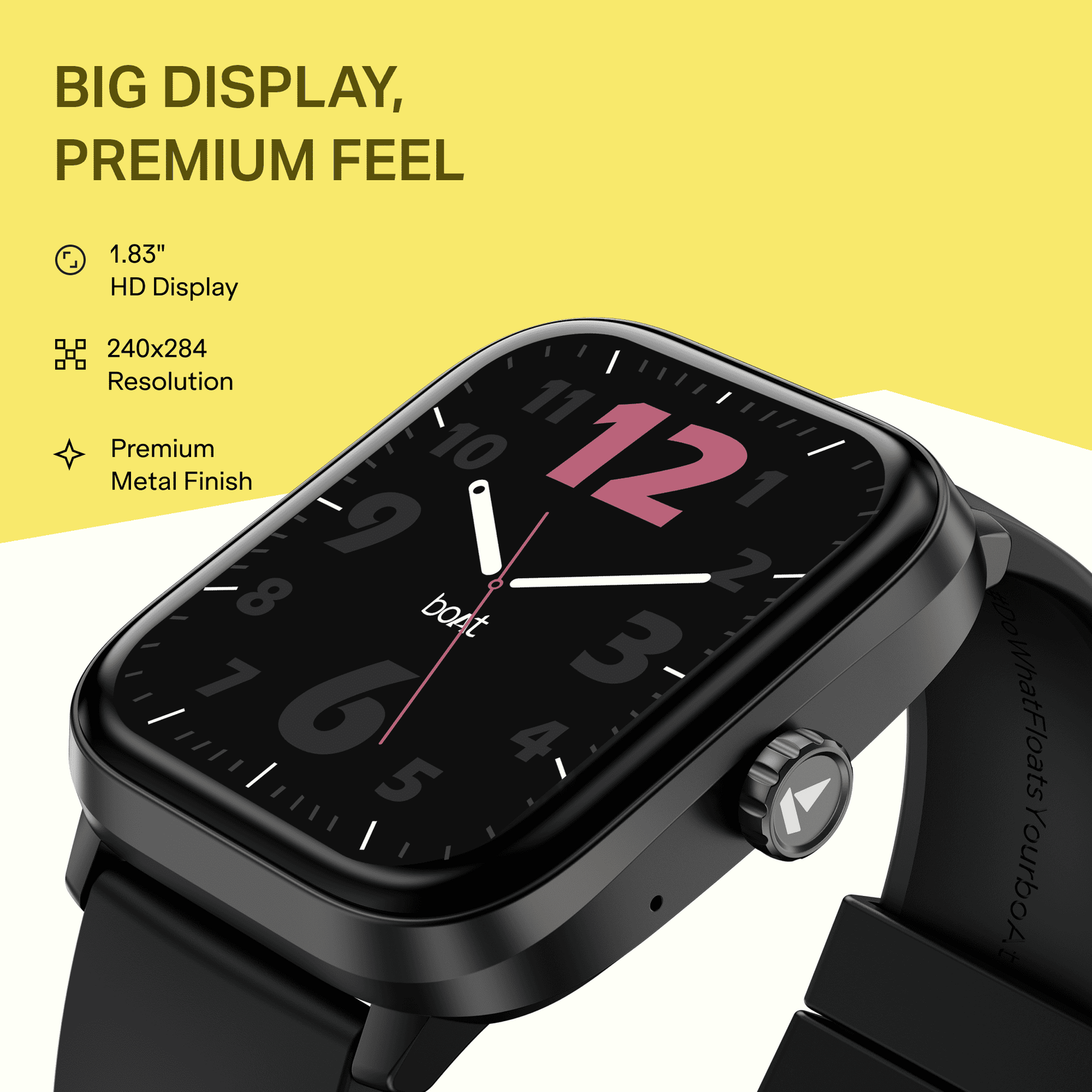 boAt Wave Astra 4 | HD Smartwatch with Bluetooth Calling, Functional Crown & Metallic Finish