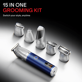 boAt Slazer K100 Pro | Trimmer with Ceramic Blades, 200-Min Runtime, and 15-in-1 Grooming Kit