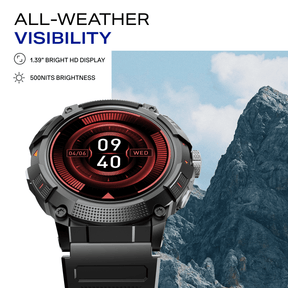 boAt Lunar Atlas | Smartwatch with 1.39" Bright HD Display, App-Powered GPS Tracking & Rugged Metallic Finish