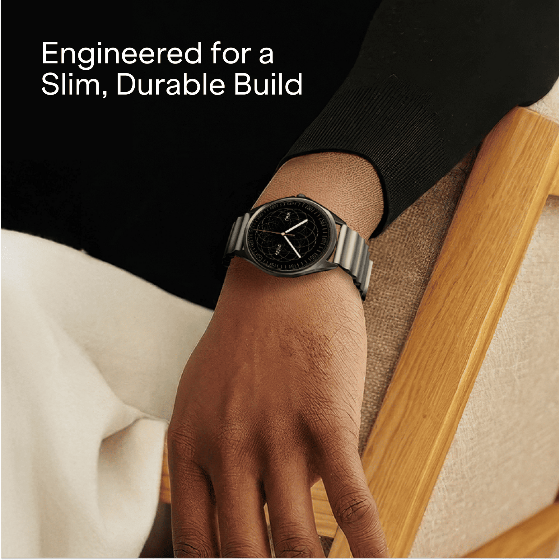 boAt Ultima Aeris | 1.43" AMOLED Smartwatch with 1000 Nits Brightness and Metal Design