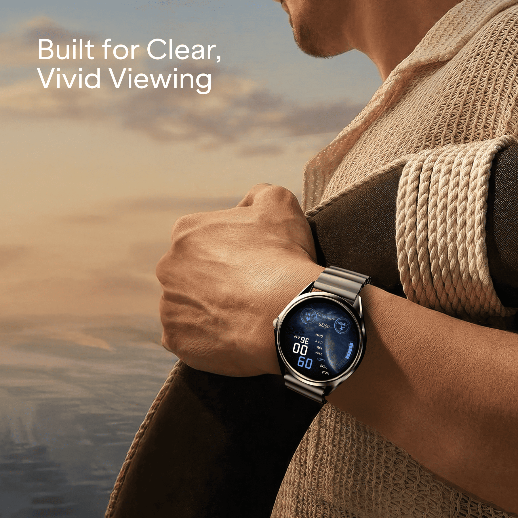 boAt Ultima Aeris | 1.43" AMOLED Smartwatch with 1000 Nits Brightness and Metal Design