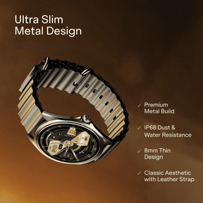 boAt Ultima Aeris | 1.43" AMOLED Smartwatch with 1000 Nits Brightness and Metal Design