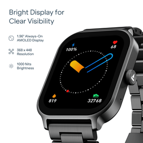 boAt Ultima Ember 2 | AMOLED Smartwatch with Bluetooth Calling, 100+ Sports Modes & SOS
