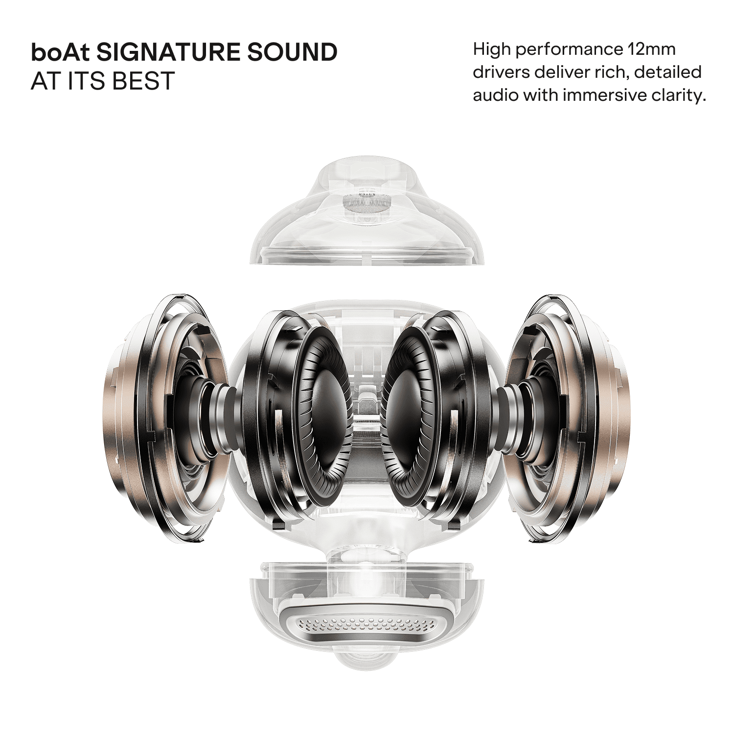 boAt Airdopes ProClip | Open-Ear Earbuds with 52 Hours Playback & Air Conduction Tech
