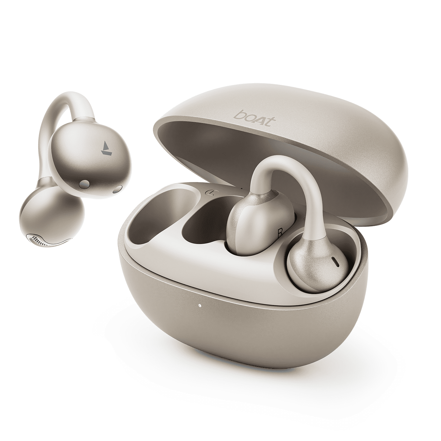 boAt Airdopes ProClip | Open-Ear Earbuds with 52 Hours Playback & Air Conduction Tech