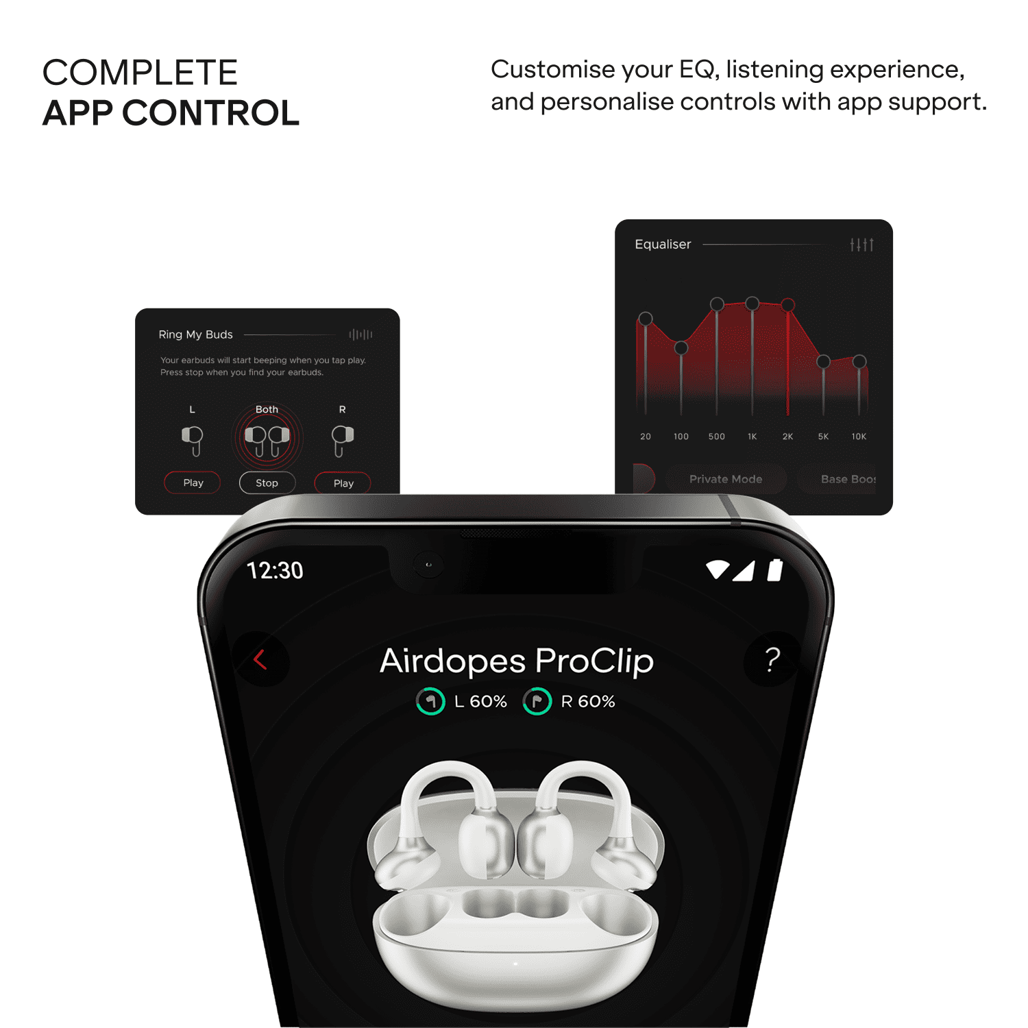 boAt Airdopes ProClip | Open-Ear Earbuds with 52 Hours Playback & Air Conduction Tech
