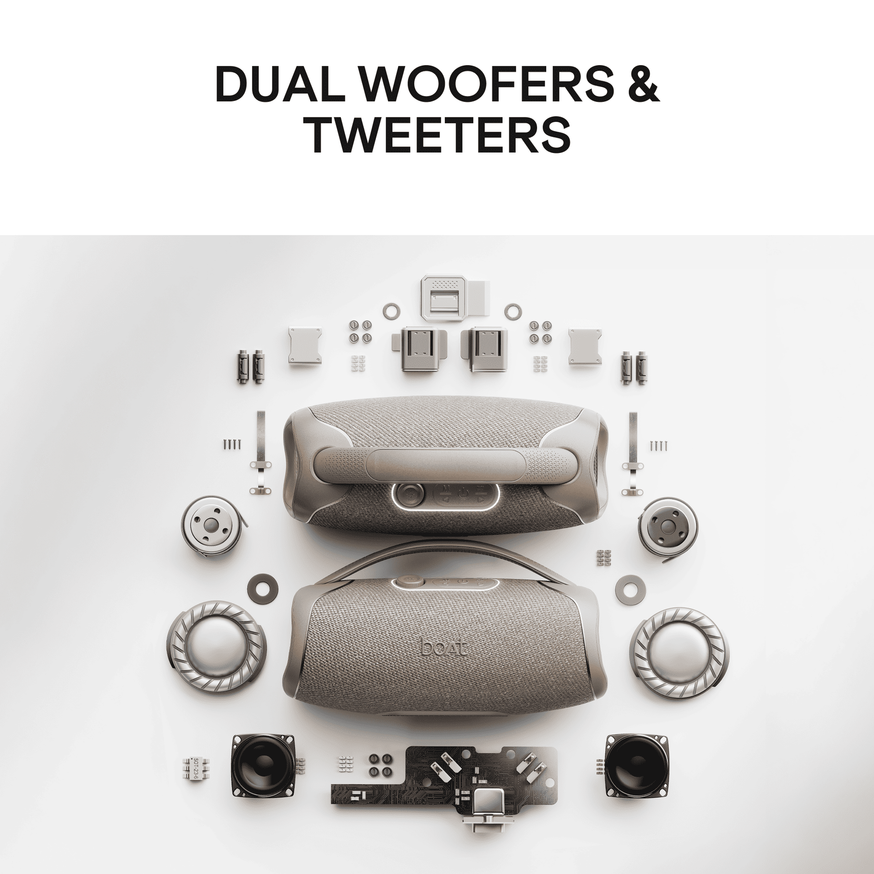 boAt Stone 1800 Plus | 120W Bluetooth Speaker with Bass Boost, RGB & TWS