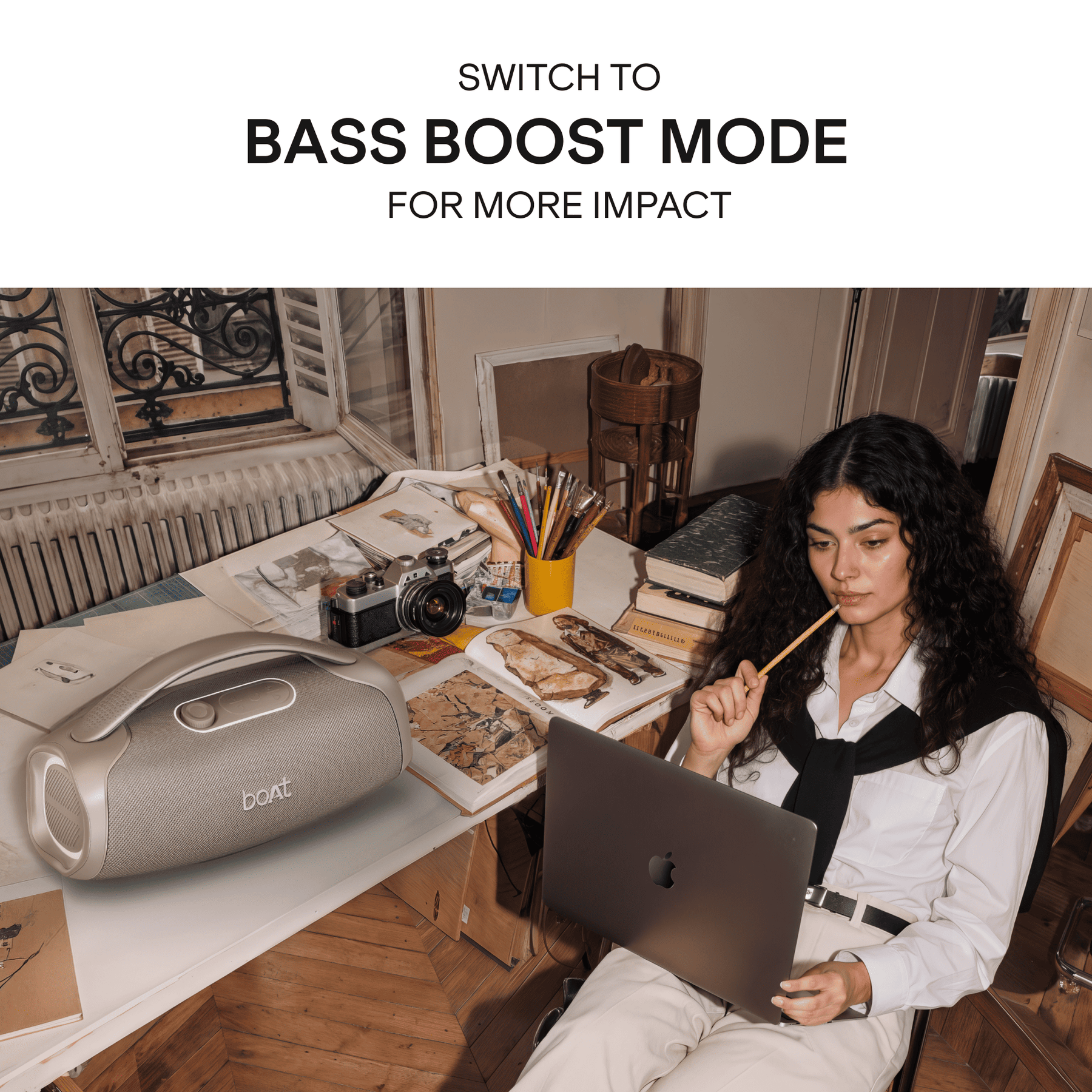 boAt Stone 1800 Plus | 120W Bluetooth Speaker with Bass Boost, RGB & TWS