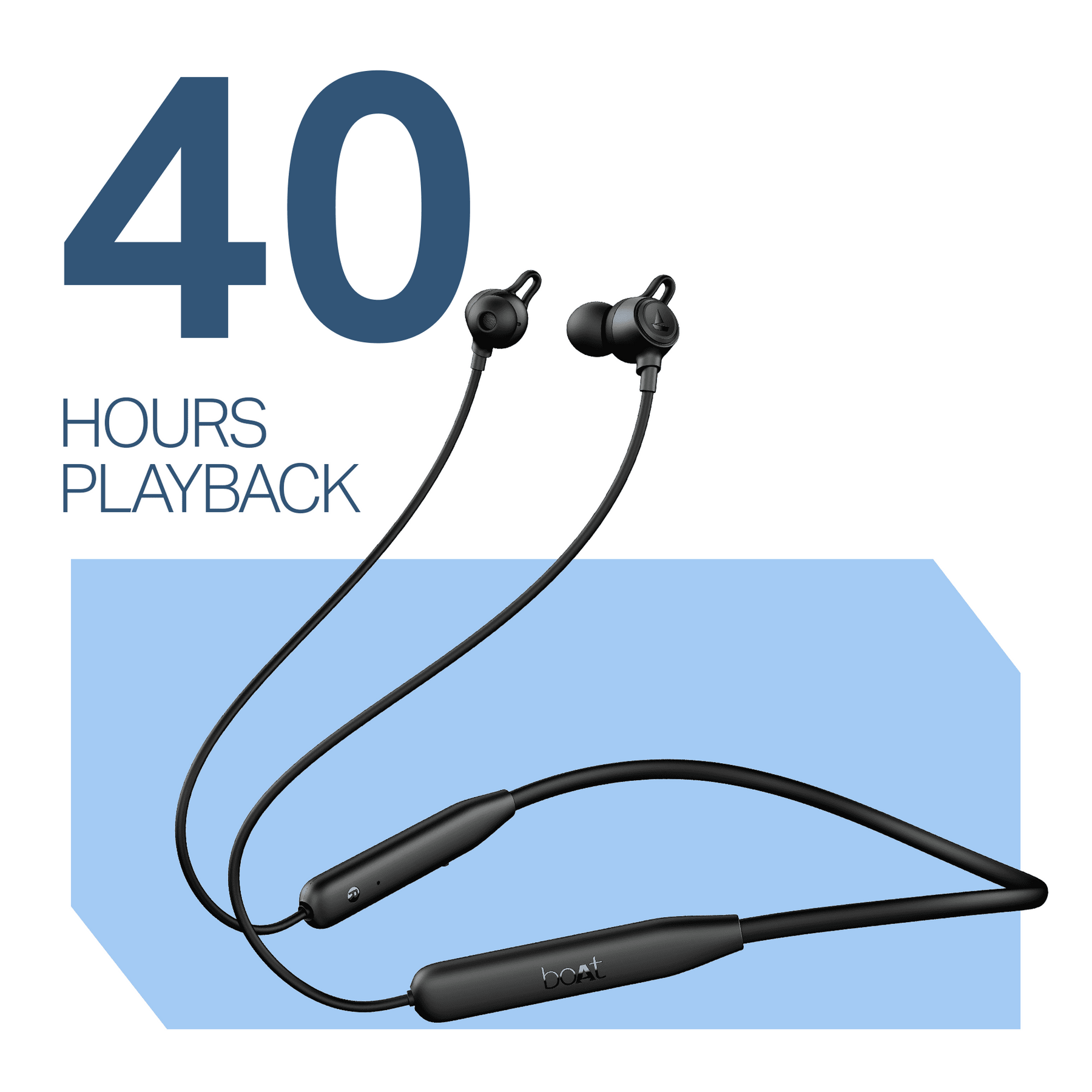 boAt Rockerz 200 | Wireless Earphone with 40H Playback, ASAP™ Charge, BEAST™ Mode, ENx™ Technology