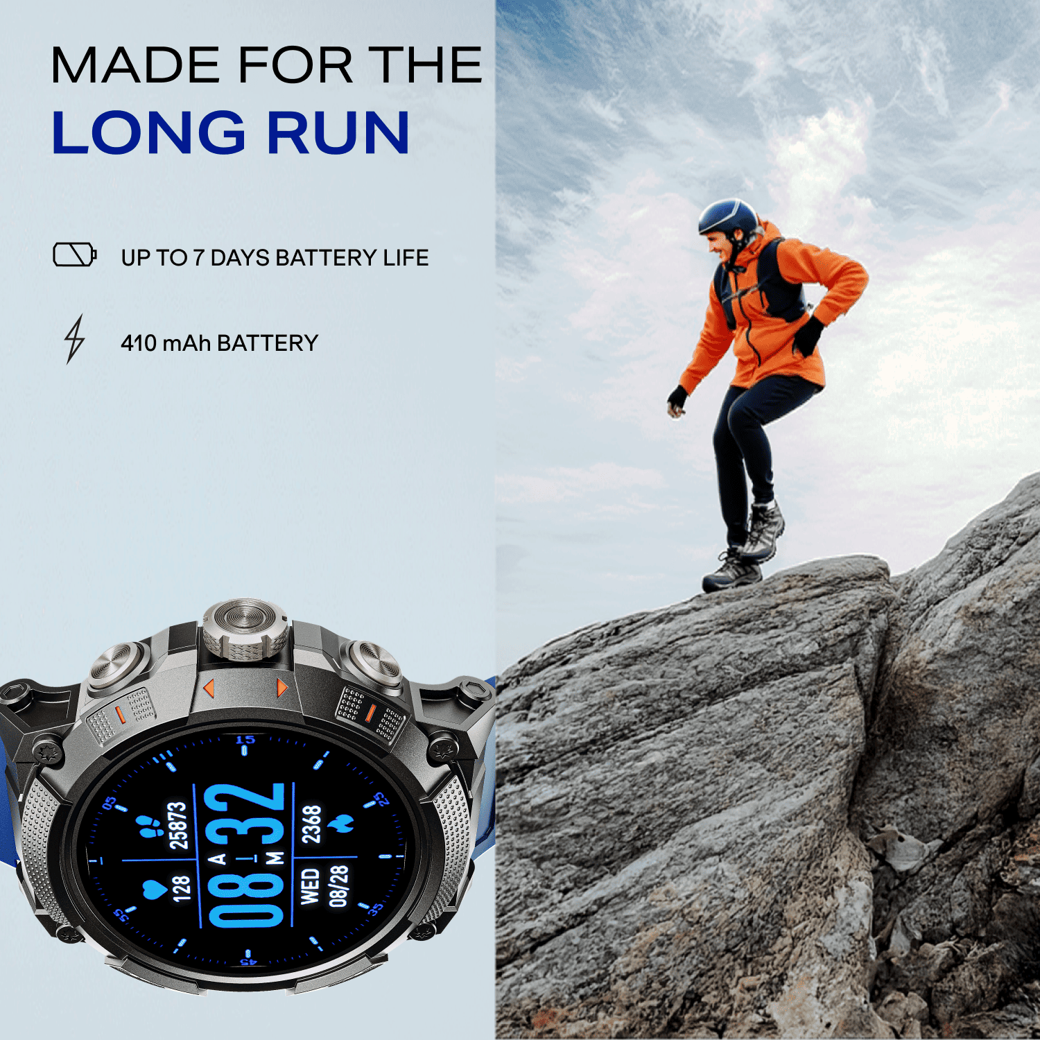 boAt Lunar Atlas | Smartwatch with 1.39" Bright HD Display, App-Powered GPS Tracking & Rugged Metallic Finish
