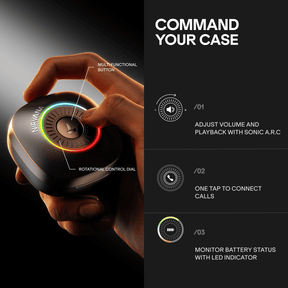 boAt Nirvana Crown | Smart TWS Earbuds with Industry 1st Interactive case, 50dB Hybrid ANC & Spatial Audio