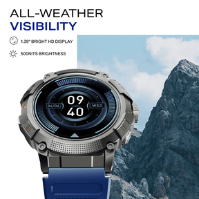 boAt Lunar Atlas | Smartwatch with 1.39" Bright HD Display, App-Powered GPS Tracking & Rugged Metallic Finish