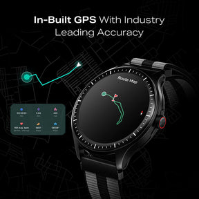 boAt Valour Watch 1 GPS | 1.43" AMOLED Smartwatch with In-Built GPS, 15-Day Battery Life & AI Workout Detection