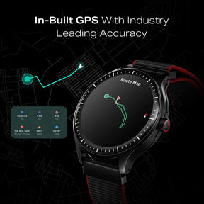 boAt Valour Watch 1 GPS | 1.43" AMOLED Smartwatch with In-Built GPS, 15-Day Battery Life & AI Workout Detection