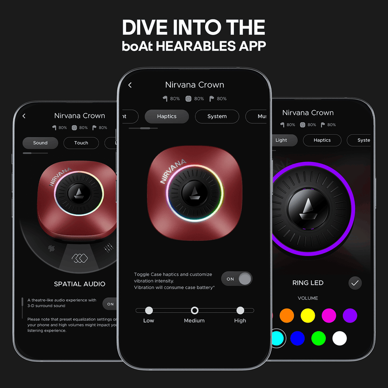 boAt Nirvana Crown True Wireless Bluetooth Earbuds with TWS In-Ear Audio and Built-in Microphone for Calls true wireless earbud price comparison image - view 10