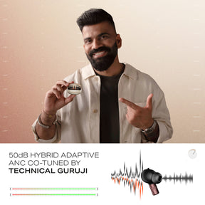 boAt Nirvana Zenith Pro | Wireless Earbuds with Spatial Audio, 80H Playback & 50dB Hybrid Adaptive ANC