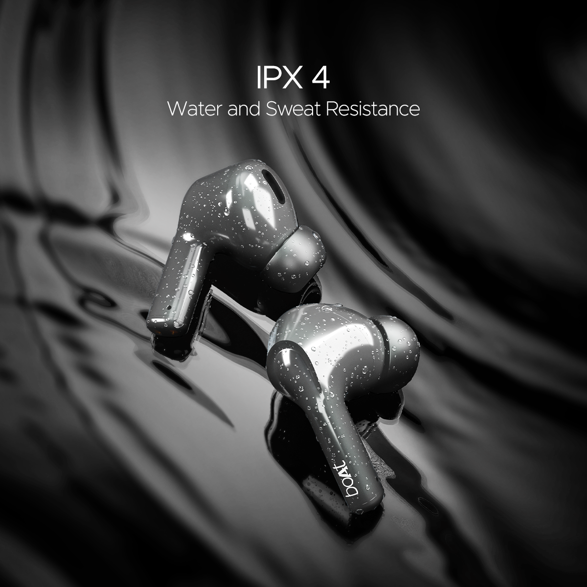 boAt Airdopes 161 (Metallic) | Wireless Earbuds with Massive Playback of upto 50 Hours, IPX4 Water & Sweat Resistance, IWP Technology, Type C Interface