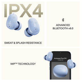 boAt Airdopes Plus 214 | TWS Earbuds with 55 Hours Playback & ENx™ Technology