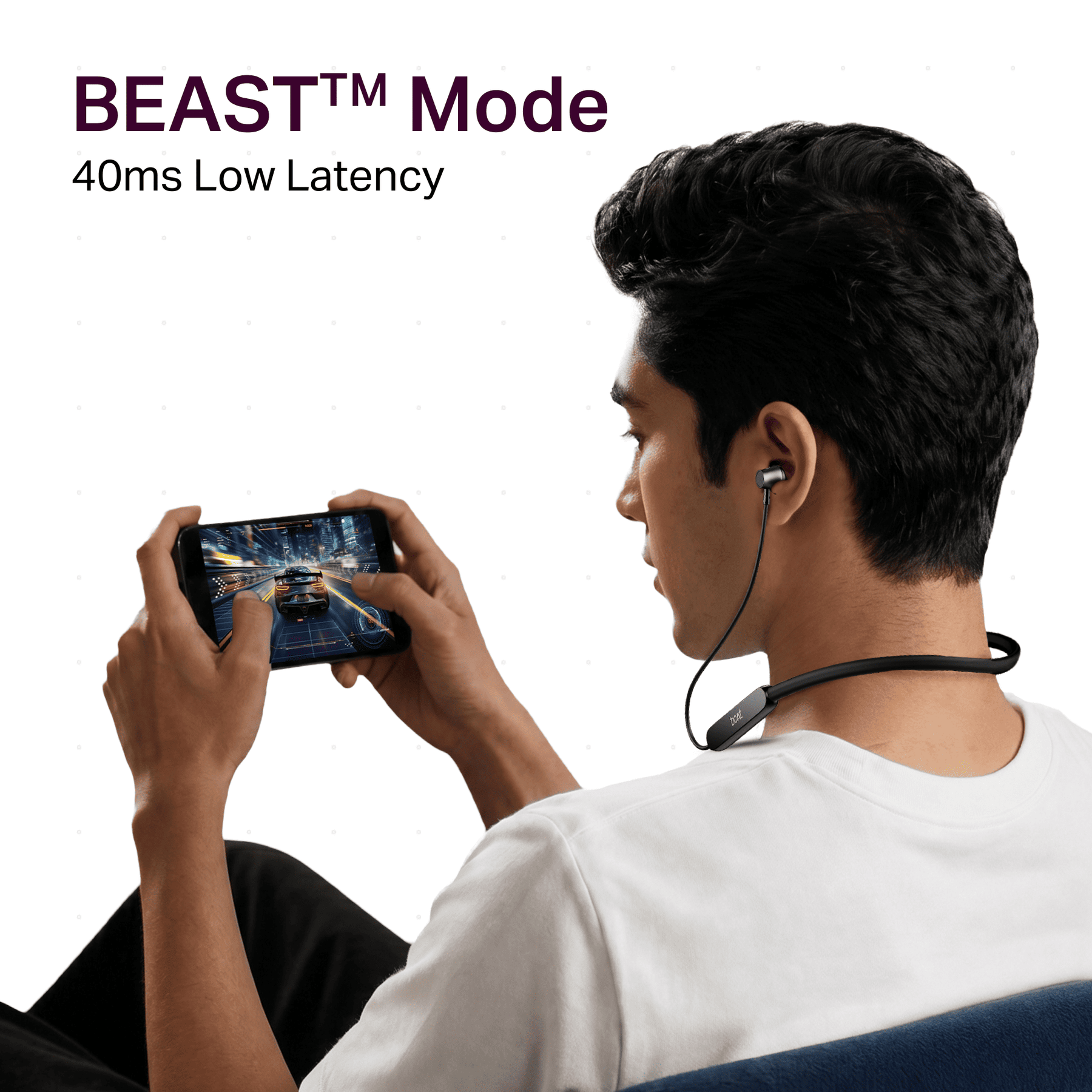 boAt Rockerz 351 ANC | Wireless Headphones with 60H Playback, 42dB ANC & 40ms BEAST™ Mode