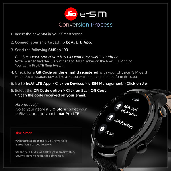 boAt Lunar Pro LTE | Premium Calling Smartwatch with e-SIM Support, Built-in GPS, AMOLED Display