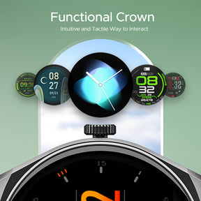 boAt Lunar Seek | Premium Smartwatch with Bluetooth Calling, Functional Crown, 100+ Sports Modes, IP67 rating