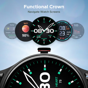 boAt Primia Celestial | Smartwatch with 1.52" Round HD Display, BT Calling, 100+ Sports Modes, Functional Crown