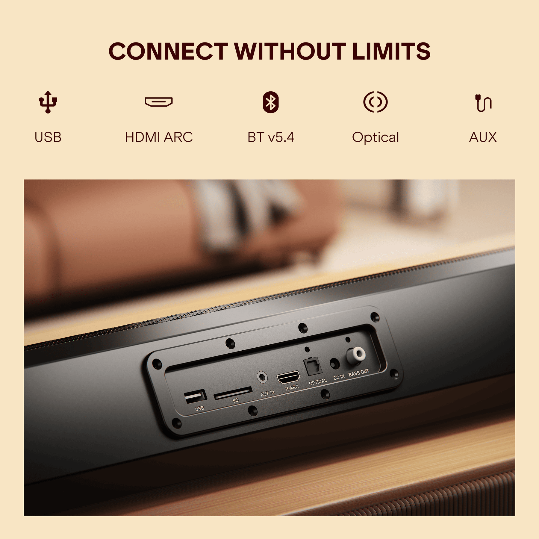 boAt Aavante Bar Prime B450 | 450W 5.2 Channel Soundbar with Dual Wired Subwoofers & Rear Satellites