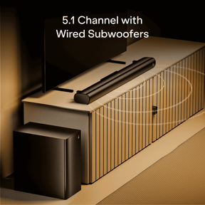 boAt Aavante Bar Prime B500 | 500W 5.1 Channel Soundbar with Wired Subwoofer & Rear Satellites