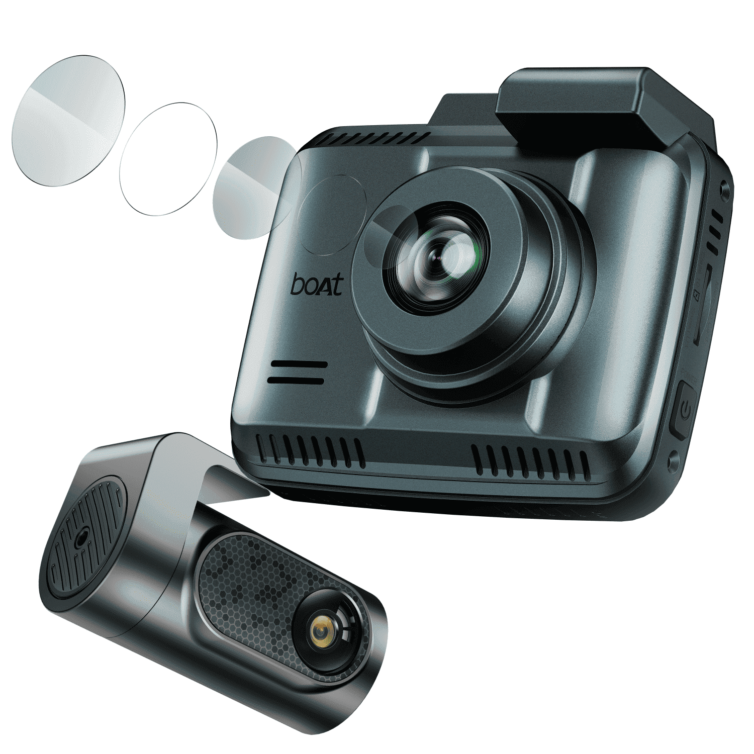 boAt HIVE Dashcam F1 | 4K Dual-Channel Dashcam with Sony STARVIS Sensor & ADAS