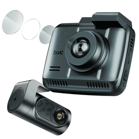 boAt HIVE Dashcam F1 | 4K Dual-Channel Dashcam with Sony STARVIS Sensor & ADAS
