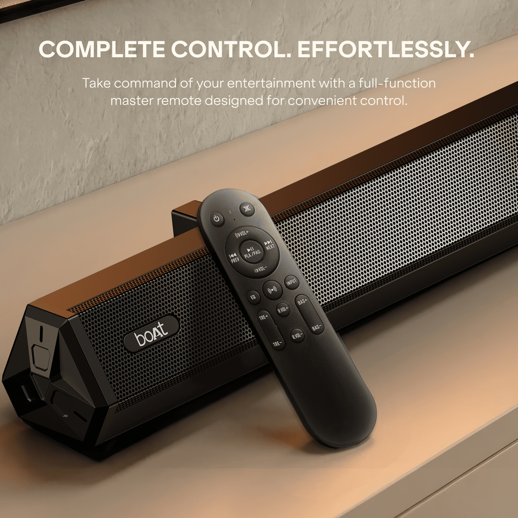 boAt Aavante Bar Prime B450 | 450W 5.2 Channel Soundbar with Dual Wired Subwoofers & Rear Satellites